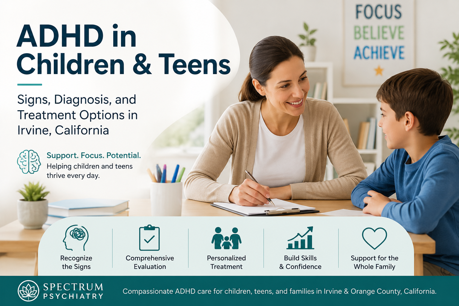 ADHD in Children and Teens: Signs, Diagnosis, and Treatment Options in Irvine, California