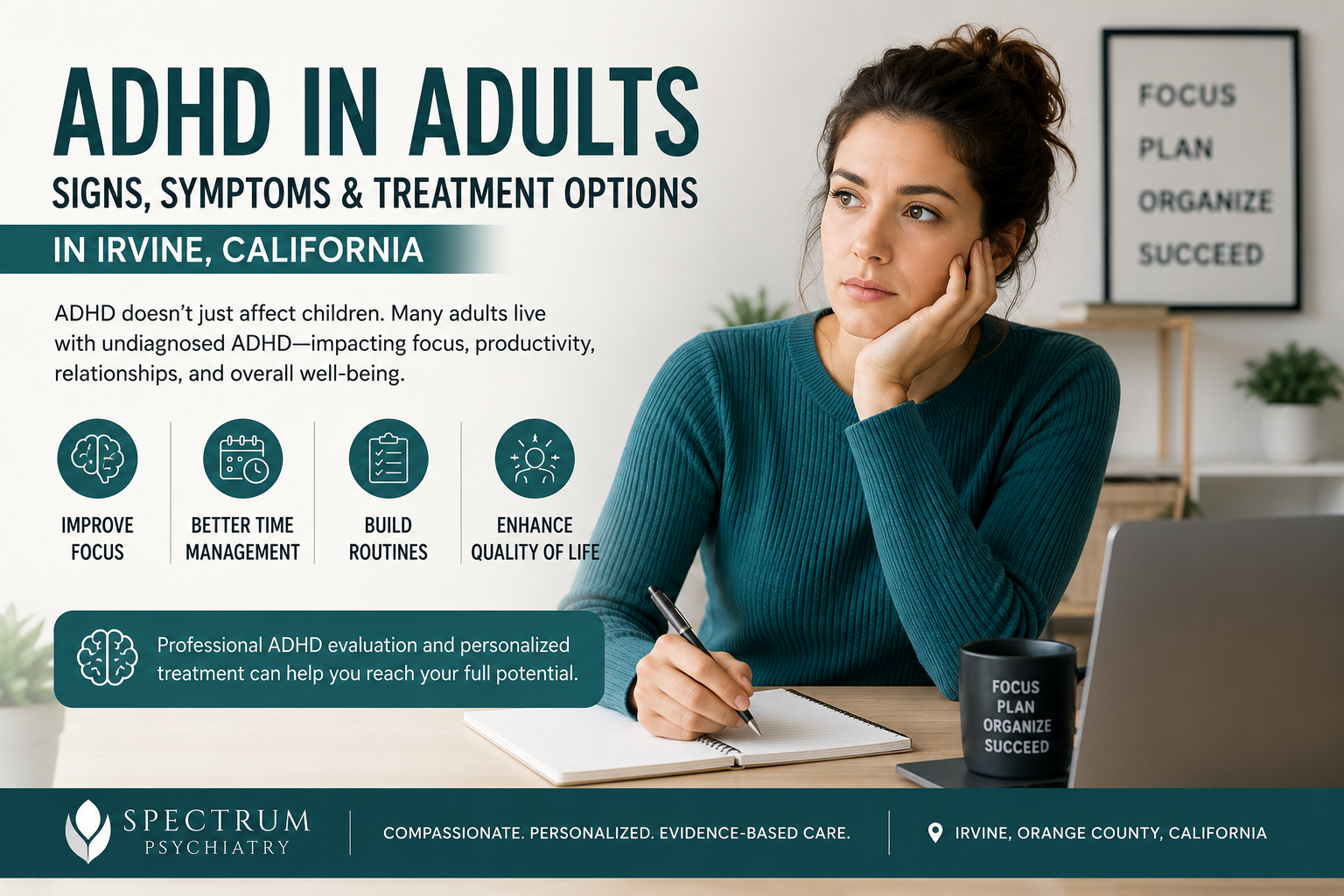 Adult ADHD treatment options in Irvine California