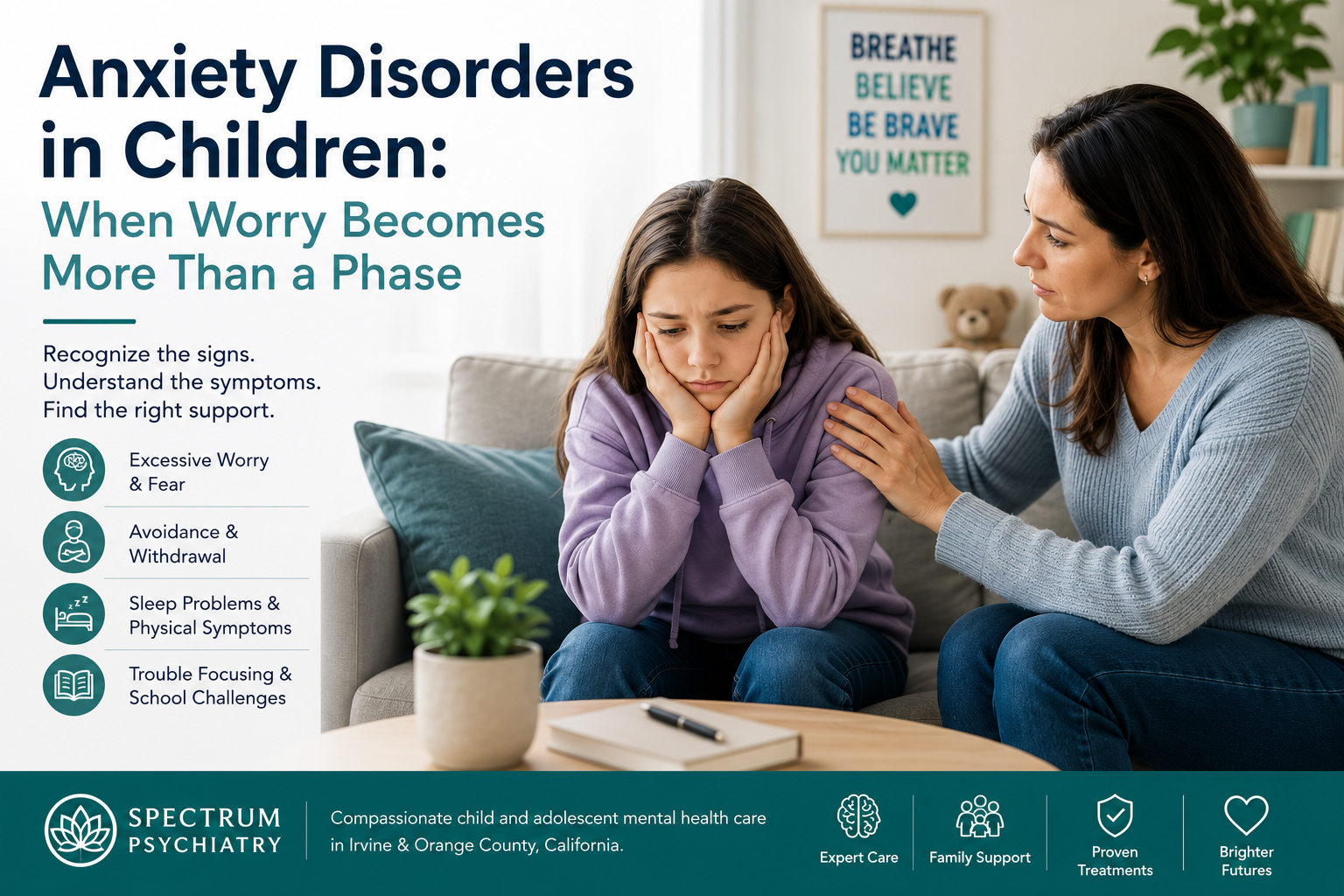 Anxiety Disorders in Children: When Worry Becomes More Than a Phase
