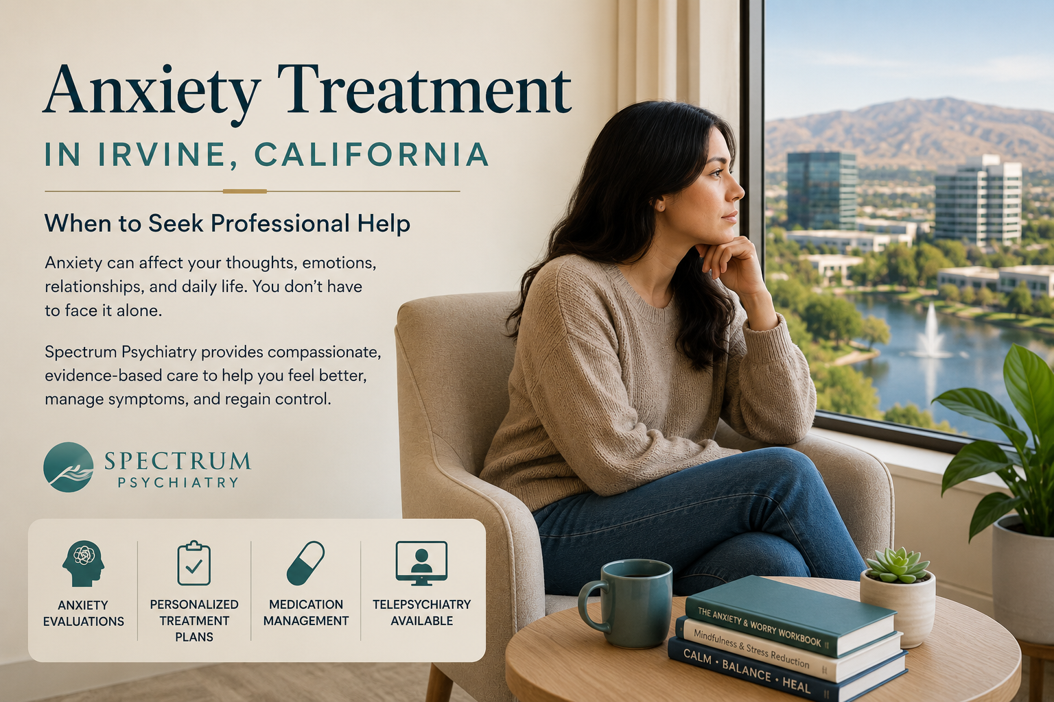 Anxiety treatment in Irvine California and Orange County