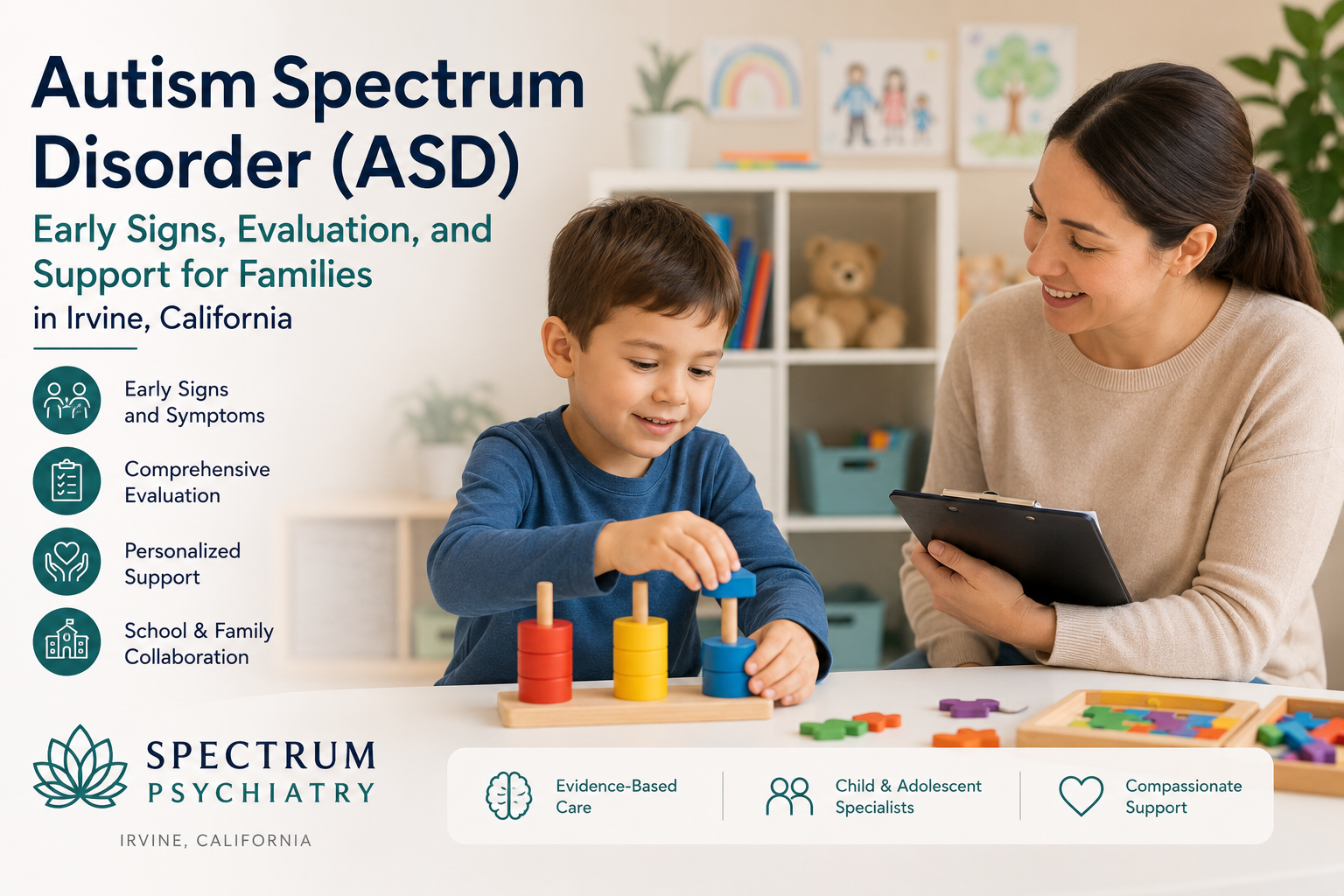 Autism Spectrum Disorder: Early Signs, Evaluation, and Support for Families in Irvine, California