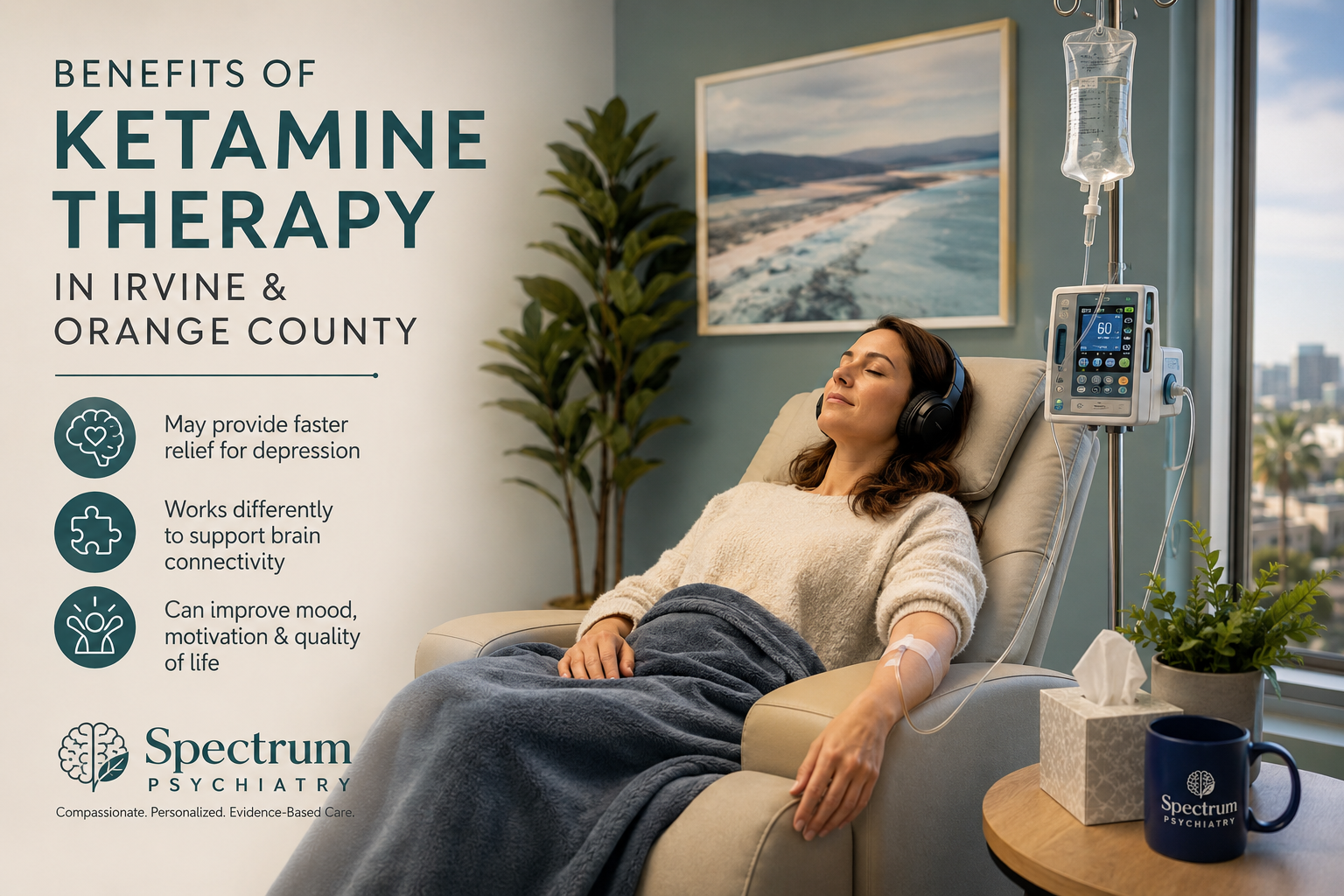 Benefits of ketamine therapy in Irvine and Orange County