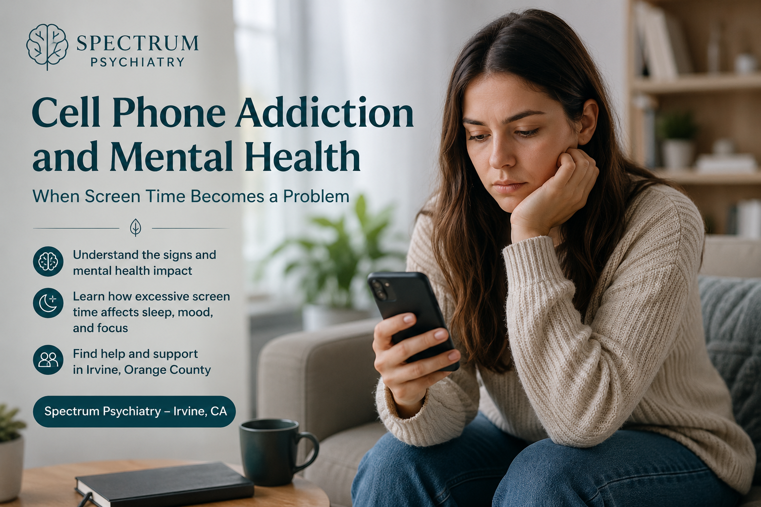 Cell Phone Addiction and Mental Health: When Screen Time Becomes a Problem