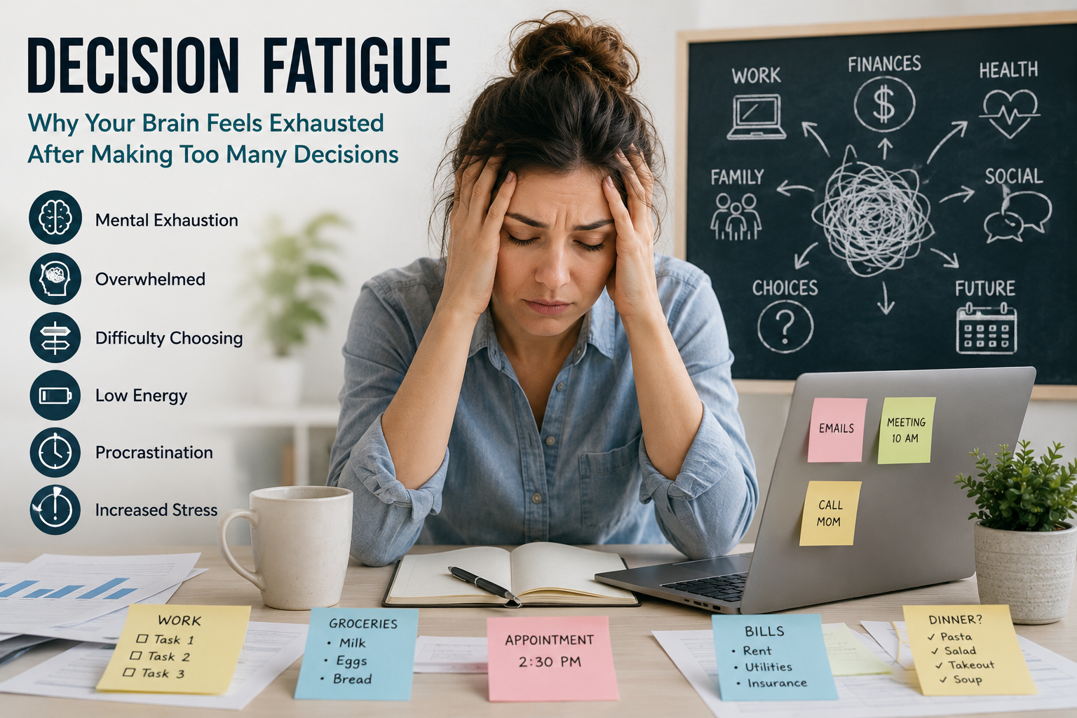 Decision Fatigue: Why Your Brain Feels Exhausted After Making Too Many Decisions
