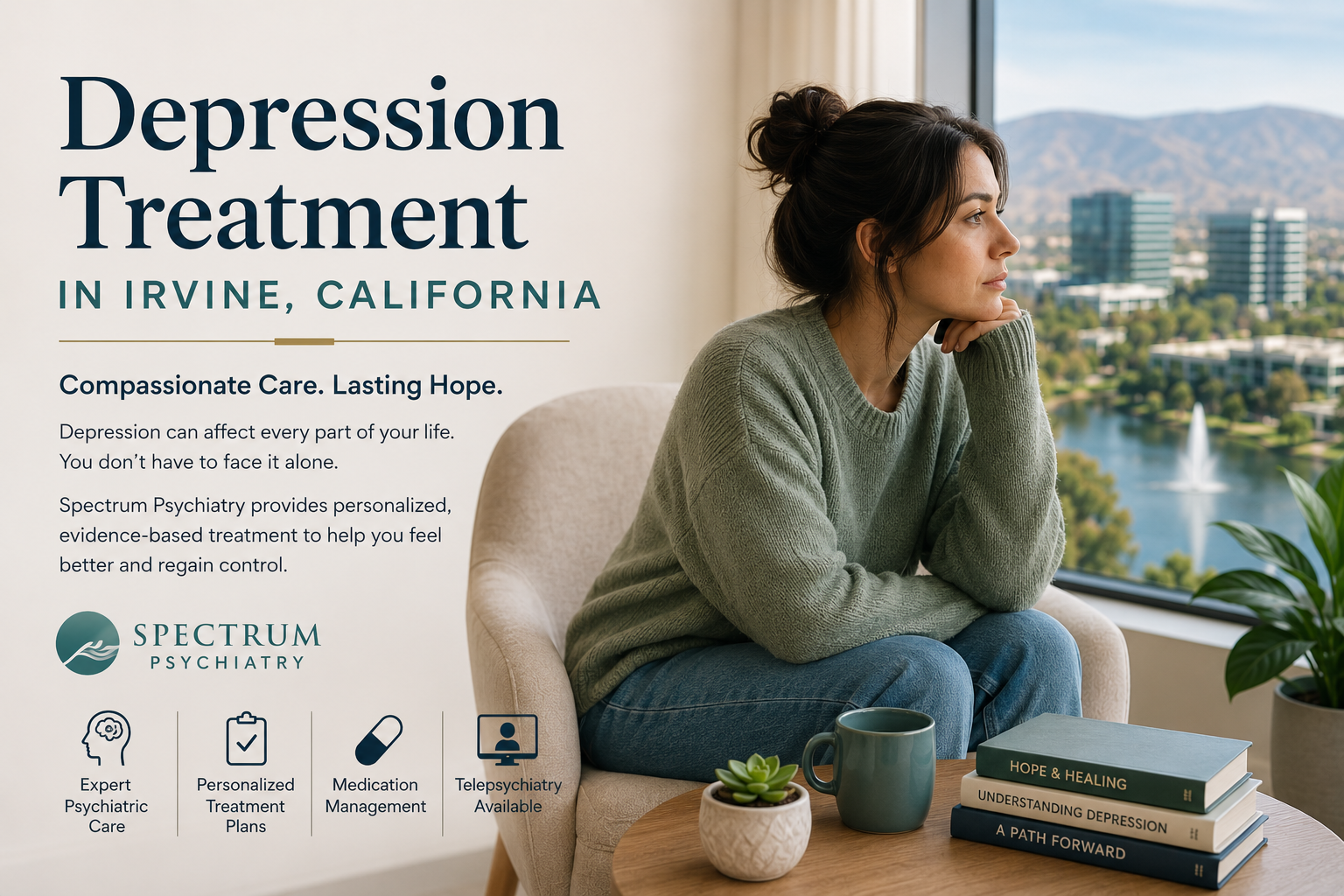 Depression treatment in Irvine California and Orange County