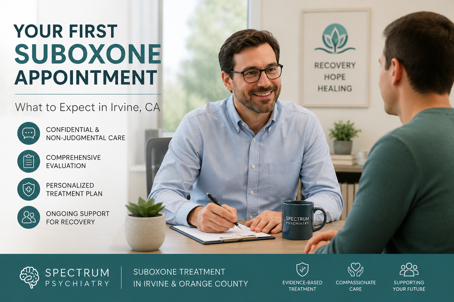First Suboxone appointment in Irvine California