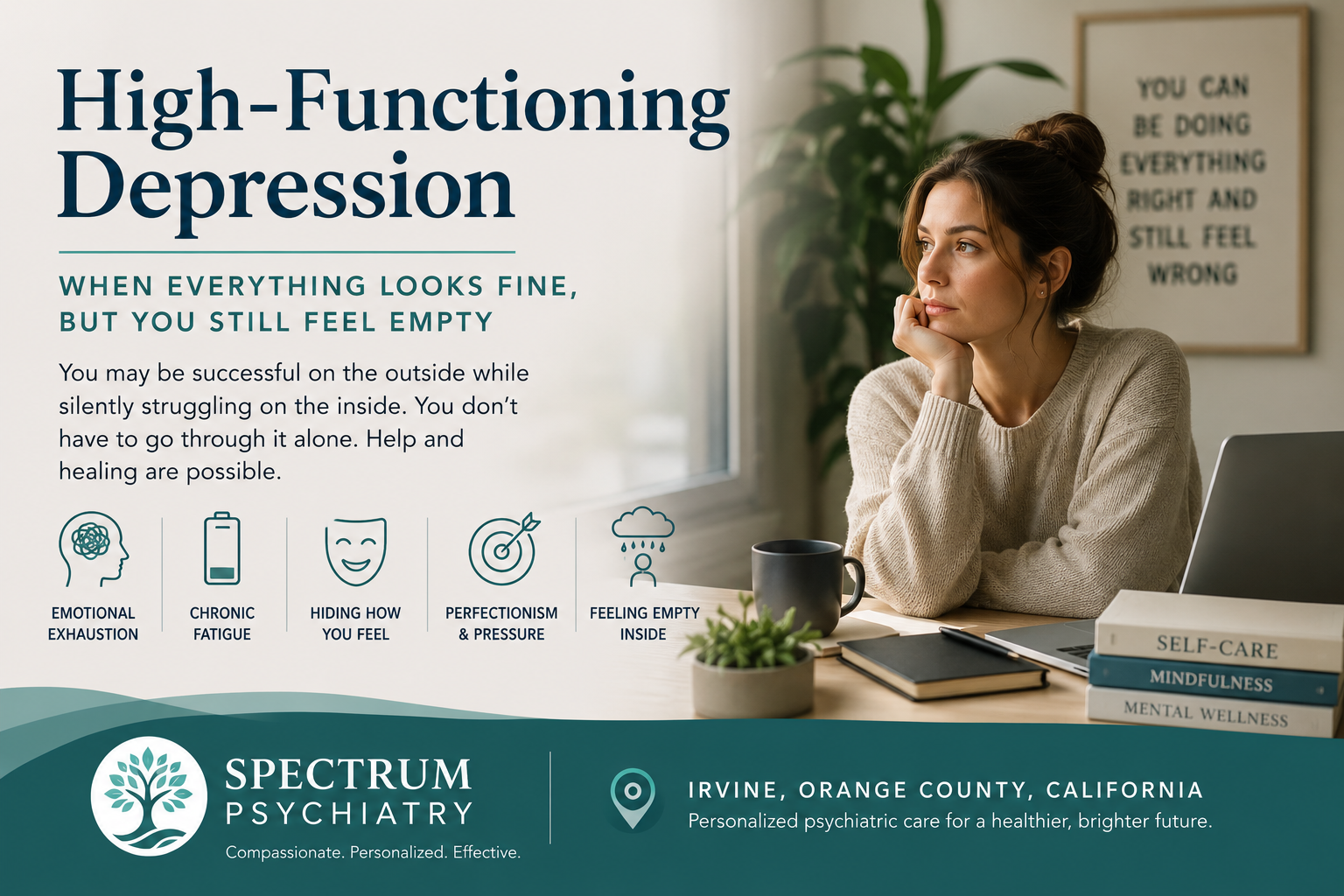 High-functioning depression treatment in Irvine Orange County California