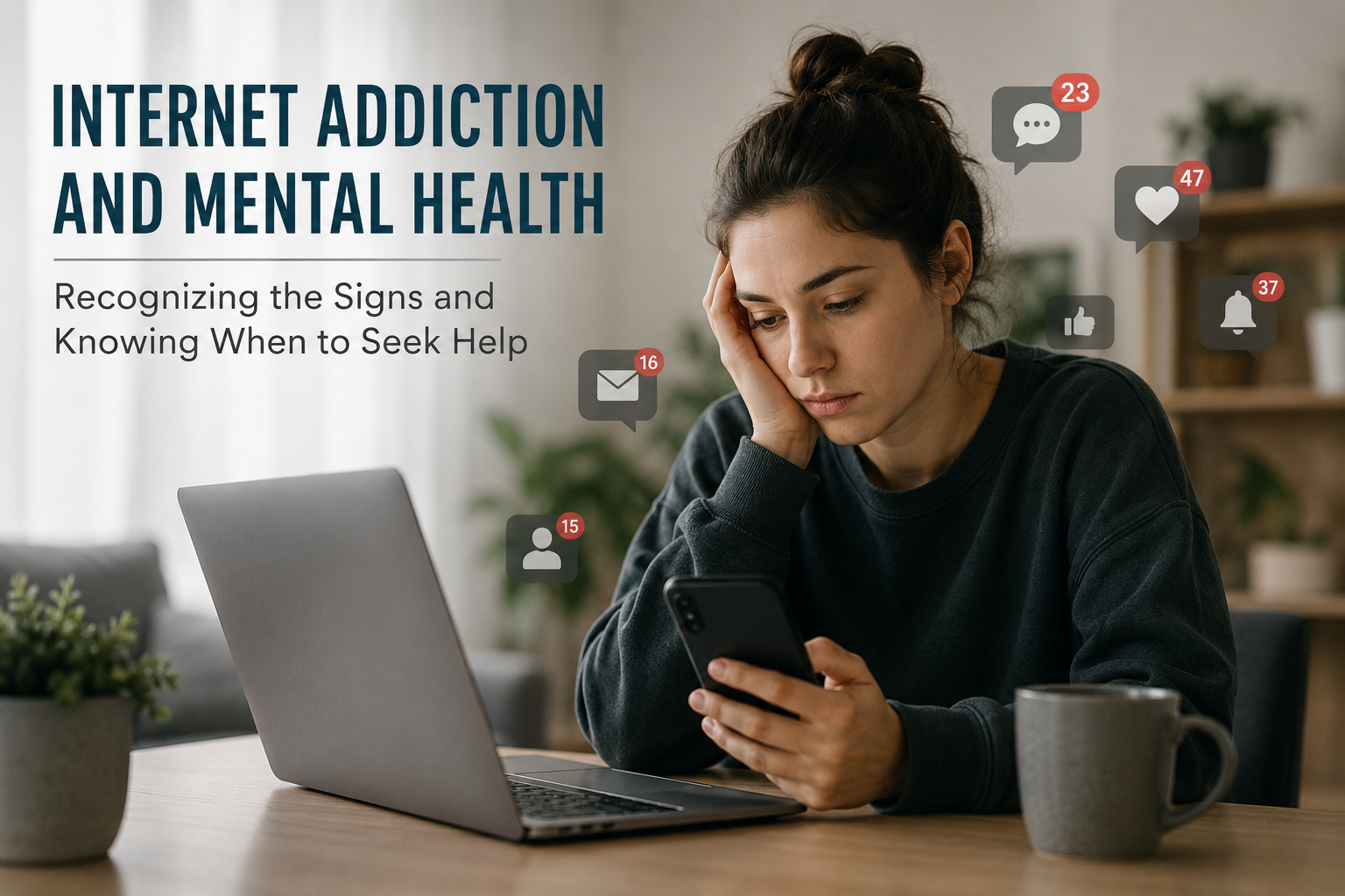 Internet Addiction and Mental Health: Recognizing the Signs and Knowing When to Seek Help