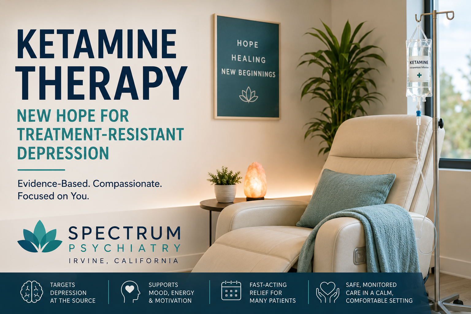 Ketamine therapy for treatment-resistant depression in Irvine California