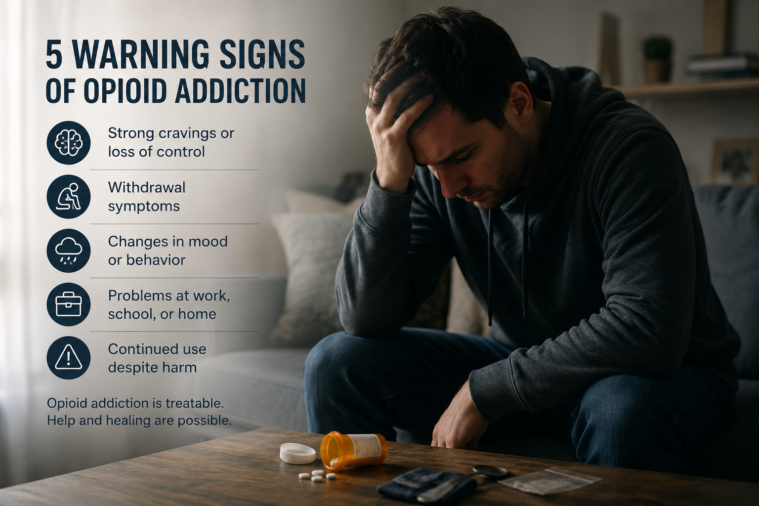 opioid addiction warning signs