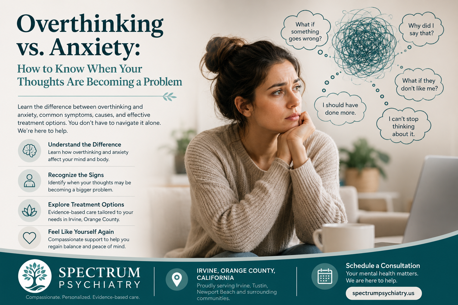 Overthinking vs. Anxiety: How to Know When Your Thoughts Are Becoming a Problem