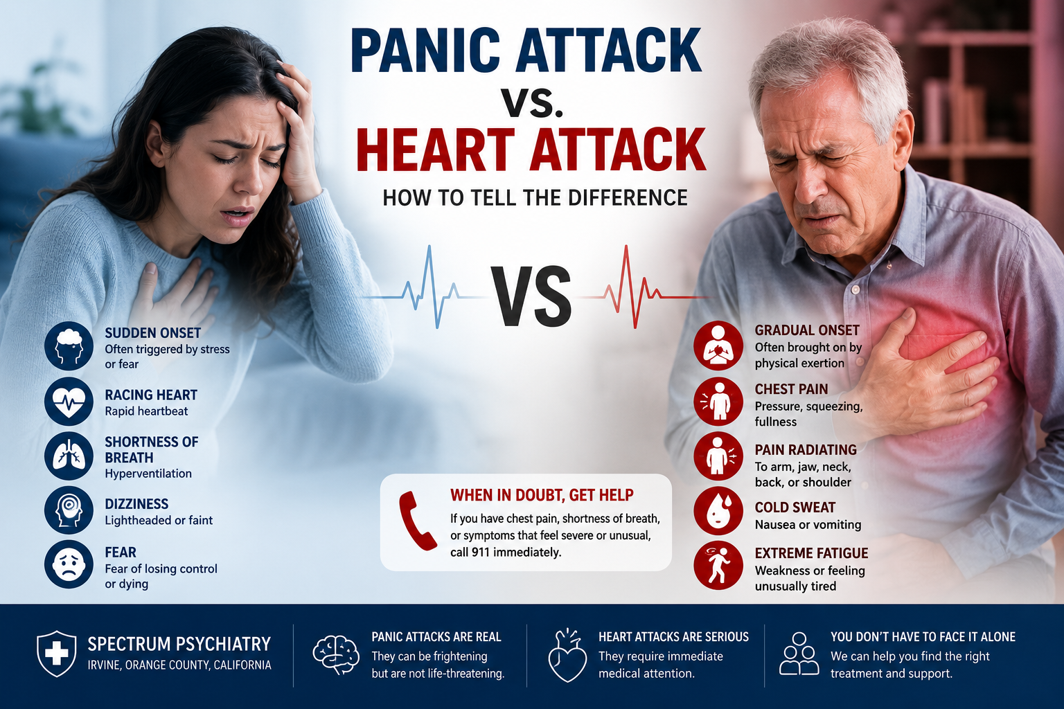 Panic Attack vs. Heart Attack: How to Tell the Difference