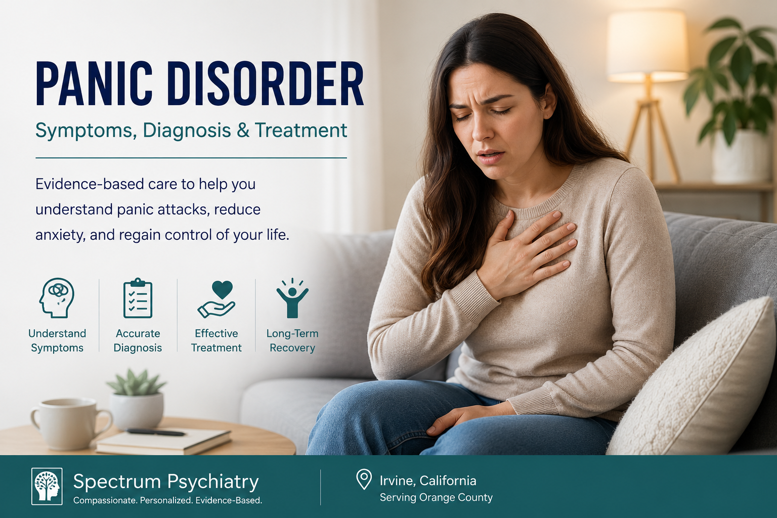 Panic Disorder Treatment in Irvine, California: Symptoms, Diagnosis, and Recovery