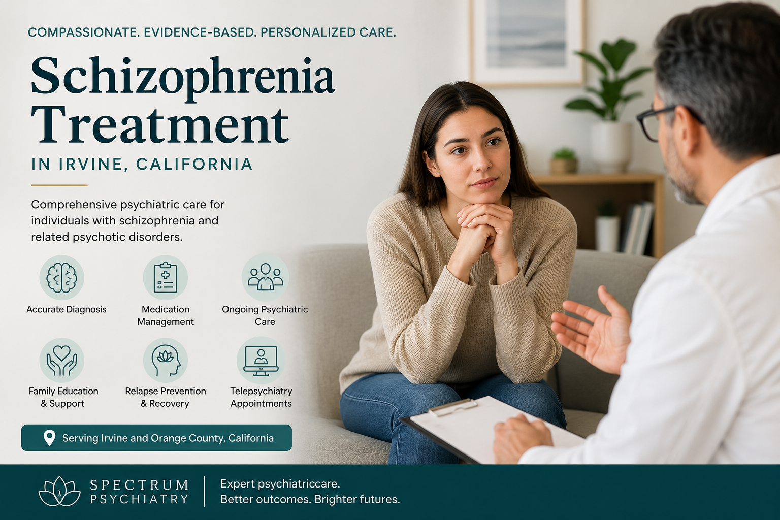 Schizophrenia Treatment in Irvine, California: Symptoms, Diagnosis, and Long-Term Support
