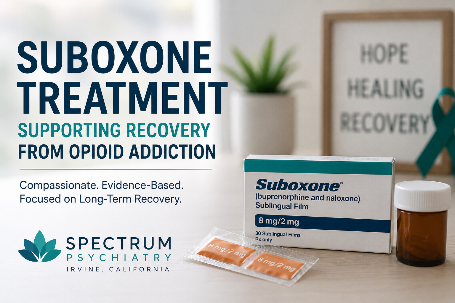 Suboxone treatment for opioid recovery in Irvine California