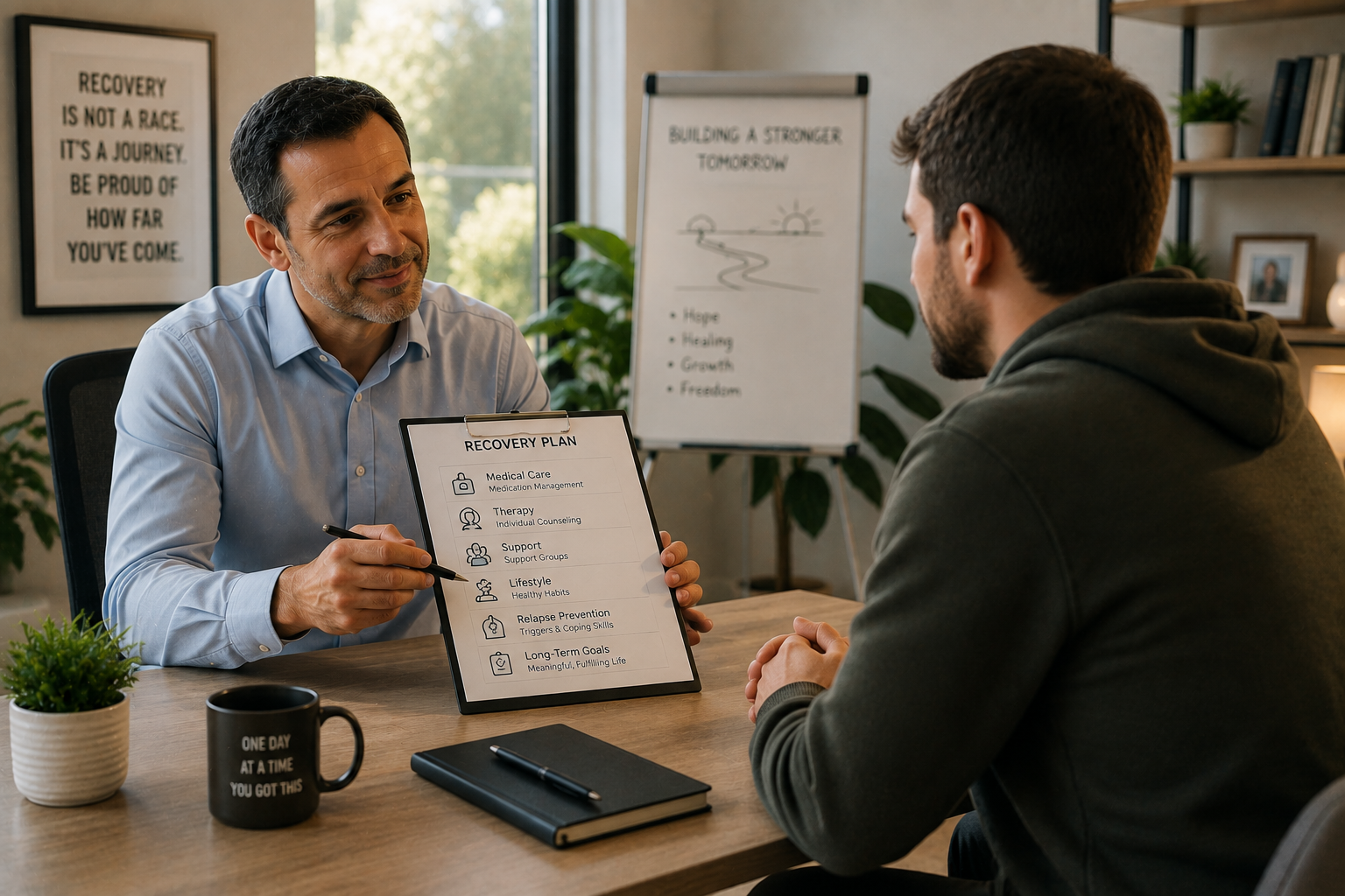 Substance use recovery consultation and treatment planning in Irvine