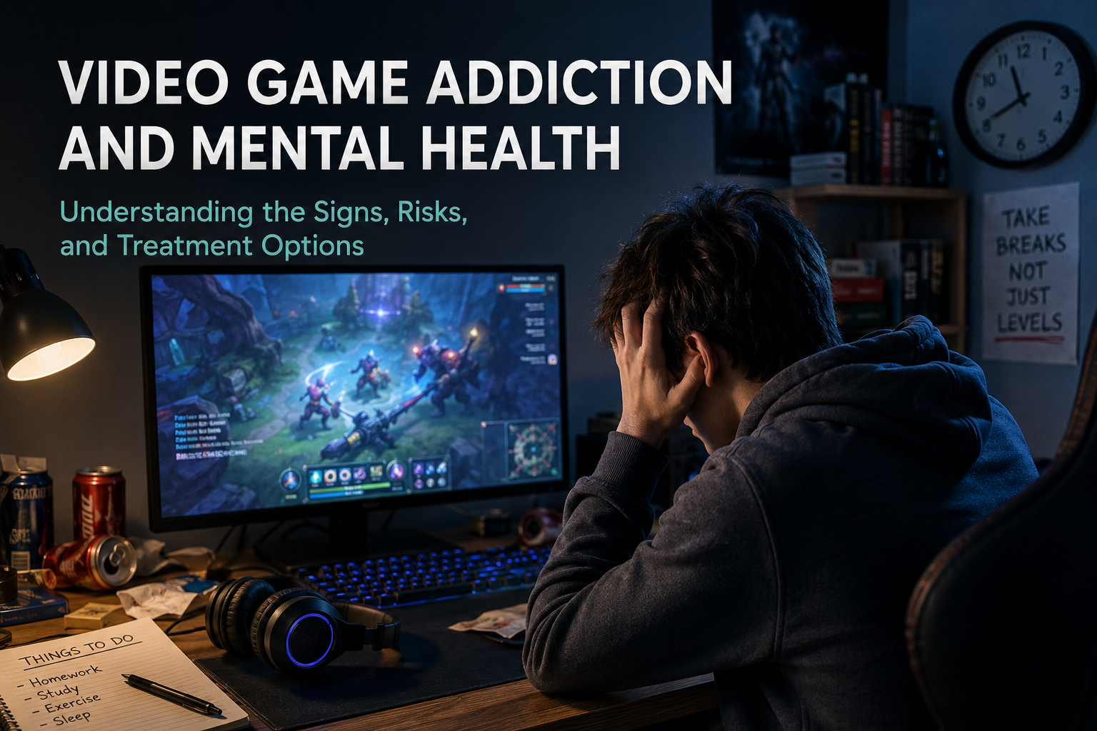 Video Game Addiction and Mental Health: Understanding the Signs, Risks, and Treatment Options