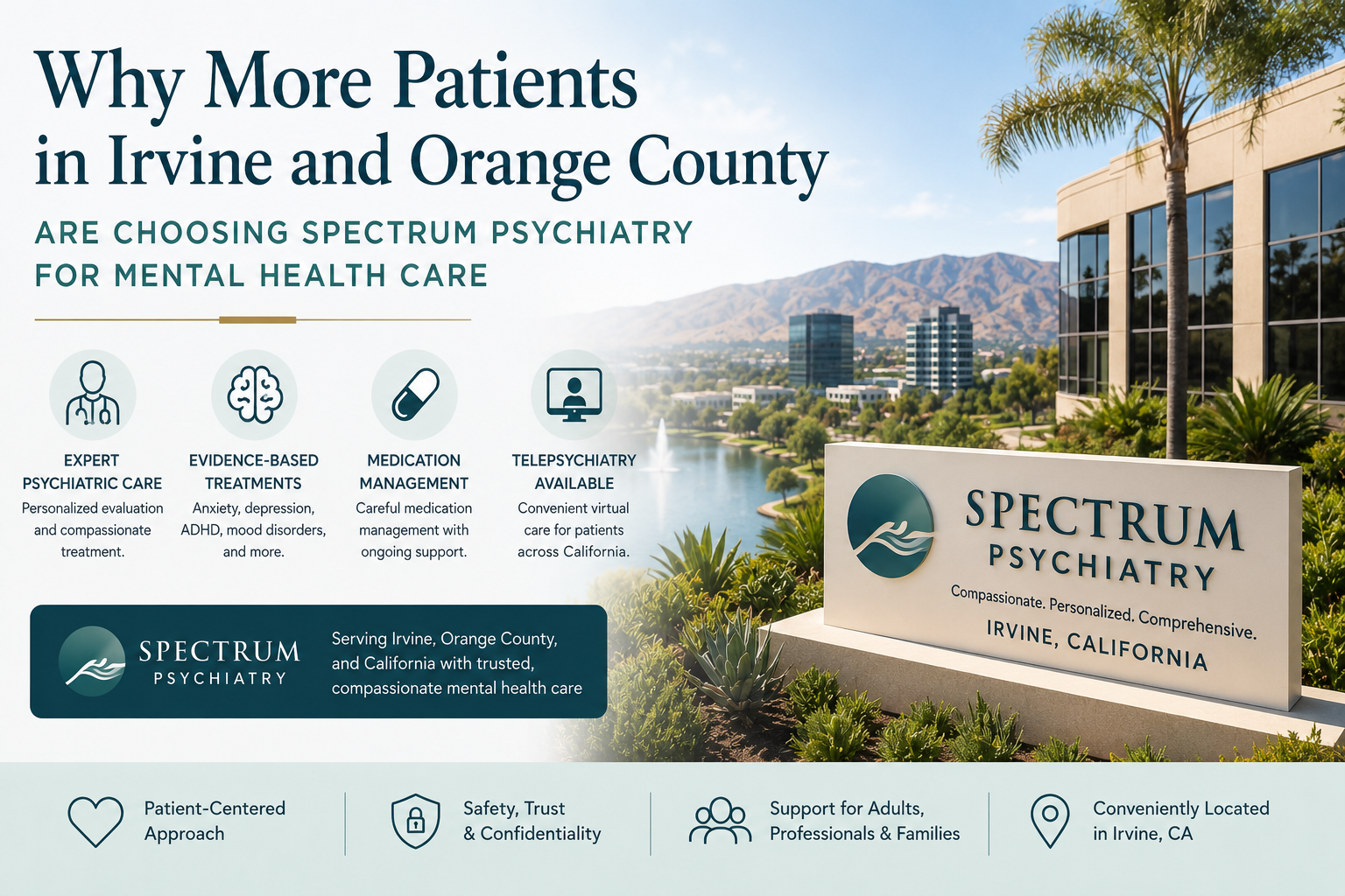 Why More Patients in Irvine and Orange County Are Choosing Spectrum Psychiatry for Mental Health Care